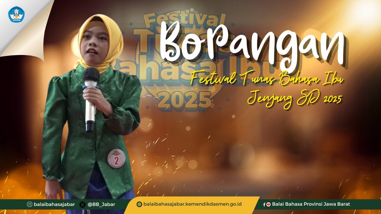 Pemenang I Borangan Kategori Putri Jenjang SD, FTBI  Jawa Barat 2025