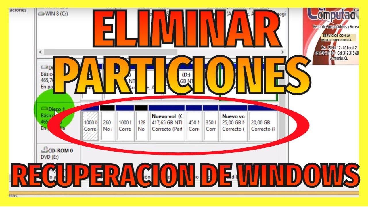 ❎❓ELIMINAR PARTICIONES DE RECUPERACIÓN  || ELIMINAR PARTICIONES DE DISCOS DUROS EN WINDOWS 10❌✅