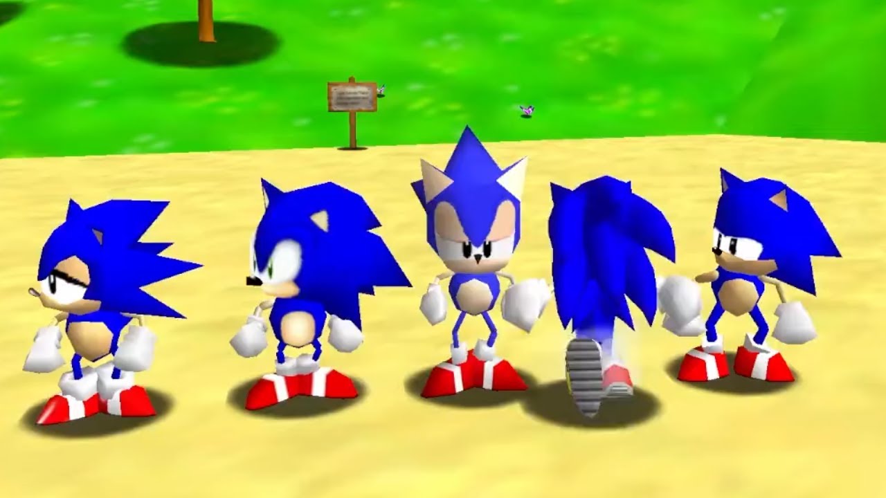 5 New Sonics in Mario 64 - Full Game 100% Walkthrough