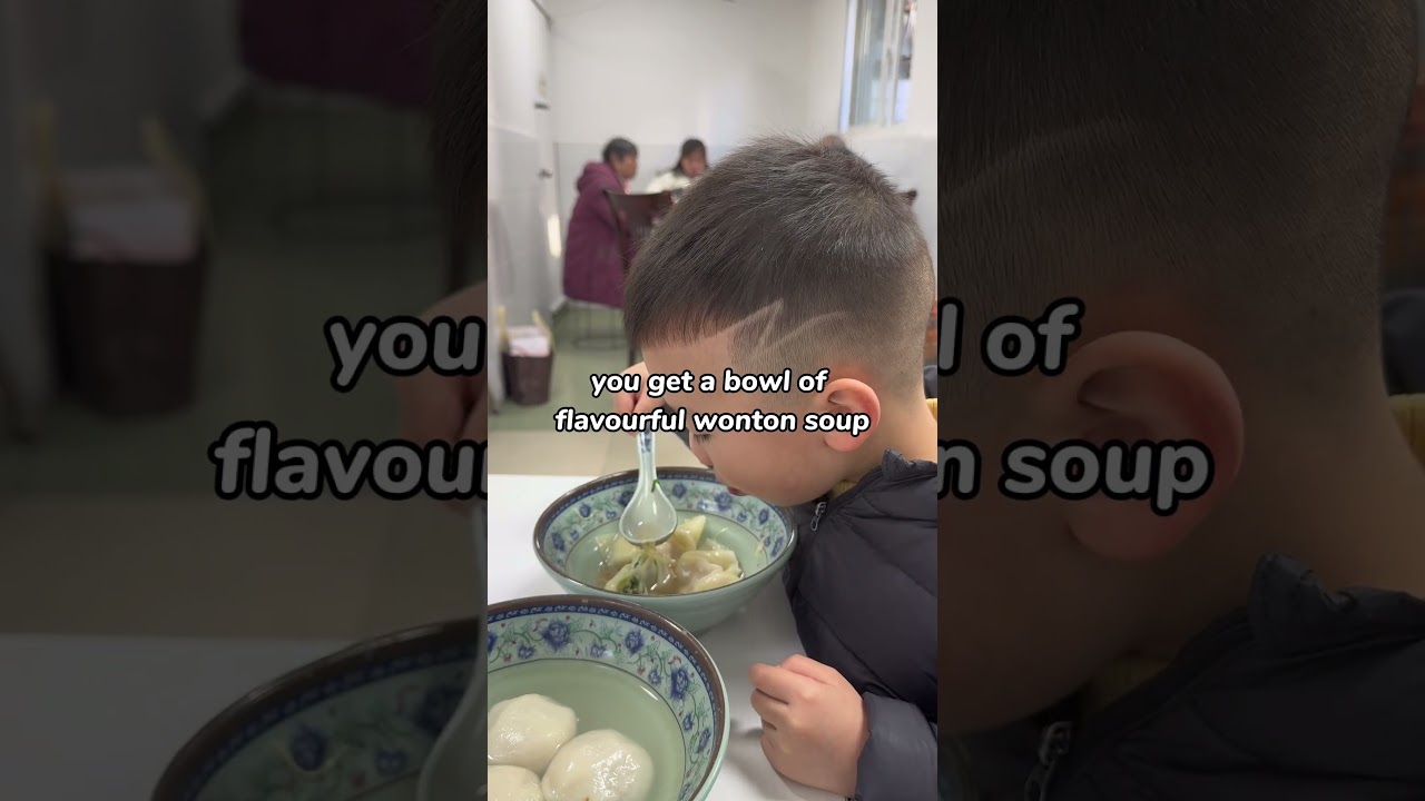 A bowl of flavourful wonton soup