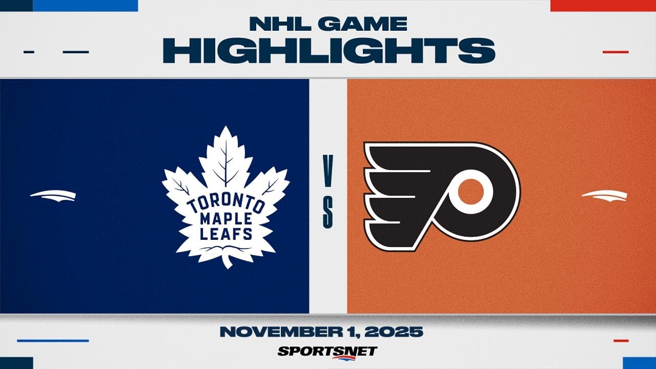 NHL Highlights | Maple Leafs vs. Flyers - November 1, 2025