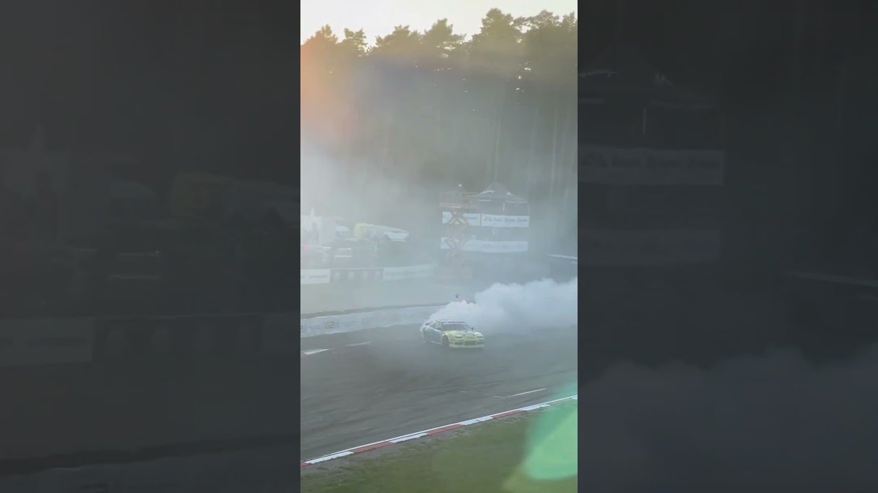 DRIFT MASTERS EUROPEAN CHAMPIONSHIP RIGA 2023 - CRAZY FINNISH CROWD - LAURI HEINONEN QUALIFYING RUN