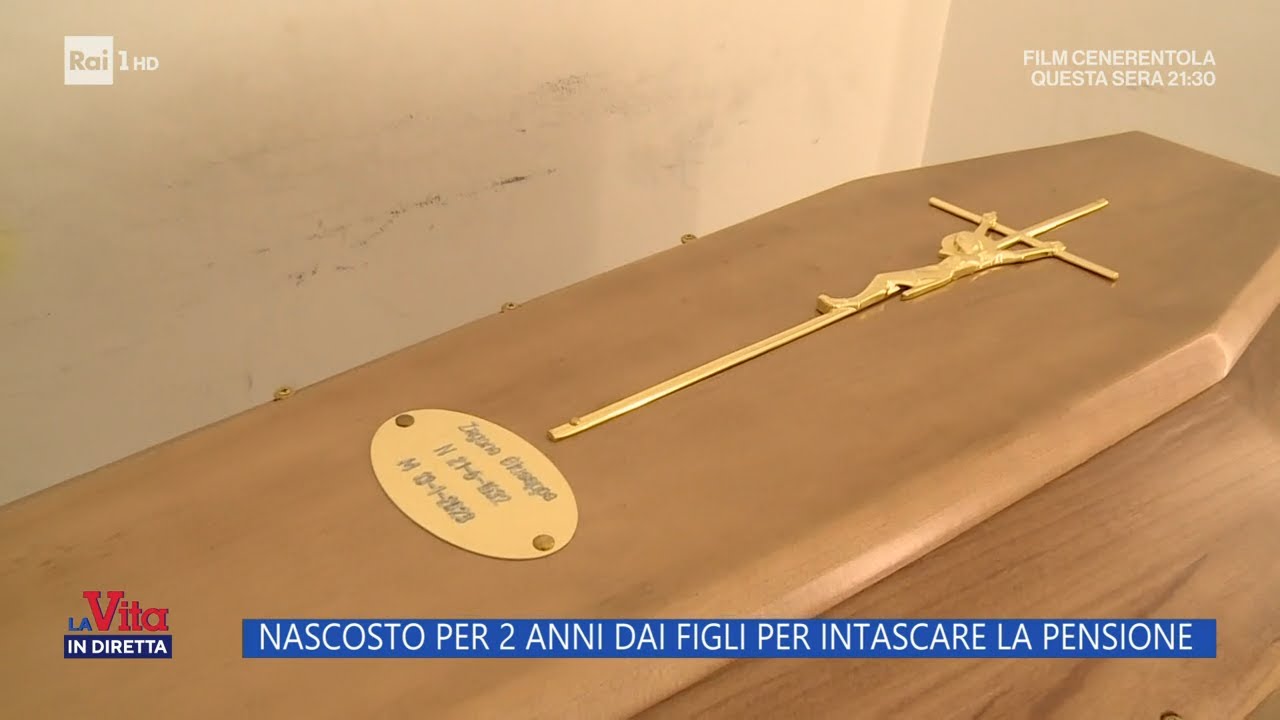 Nascosto per 2 anni dai figli per intascare la pensione - La Vita in diretta 03/01/2024
