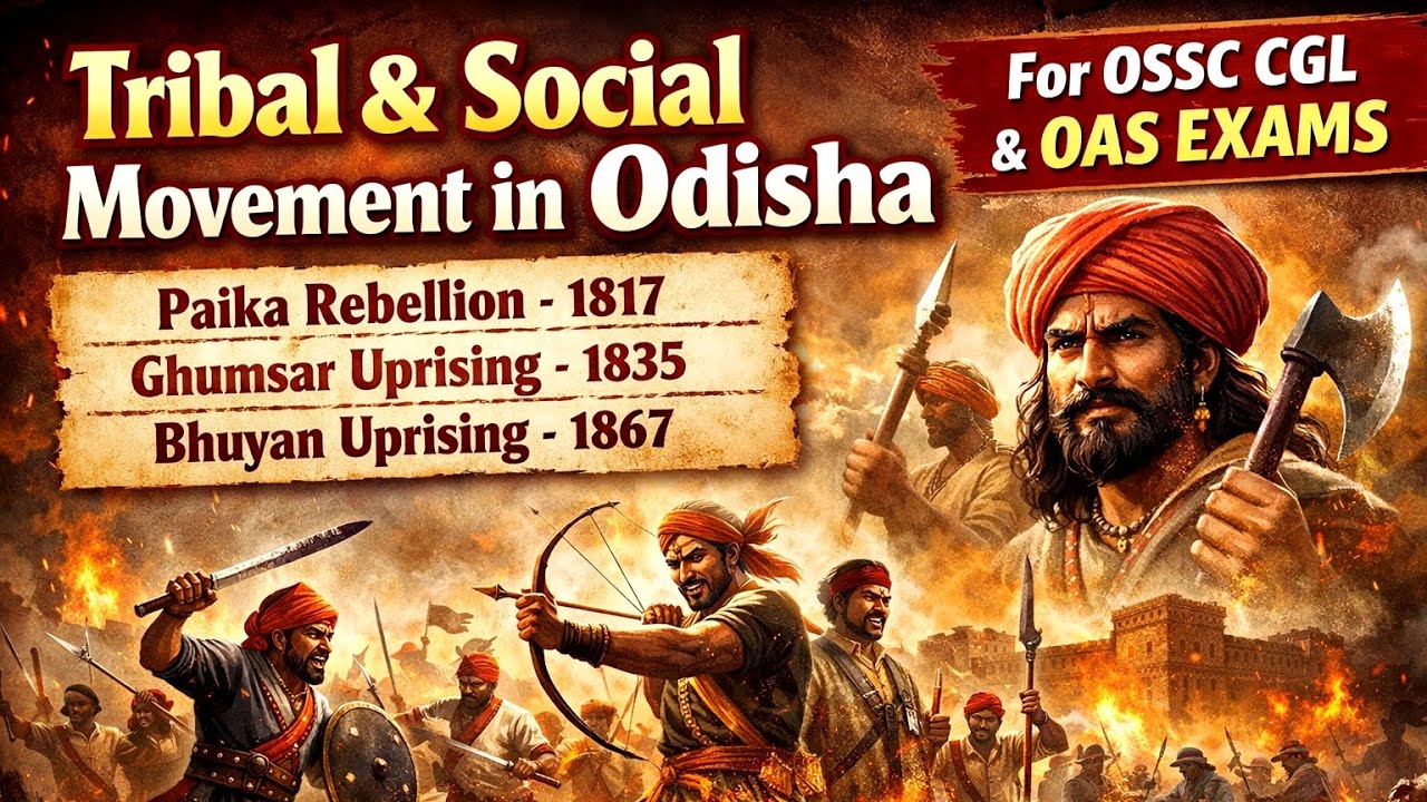 Tribal & Social Movement in Odisha _Special Series for _ OSSC CGL & OAS _2025-26.