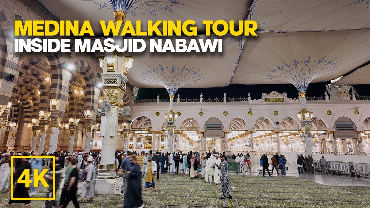 Medina Walking Tour Inside Masjid Al Nabawi | Ramadan 2025 in Medina | Saudi Arabia
