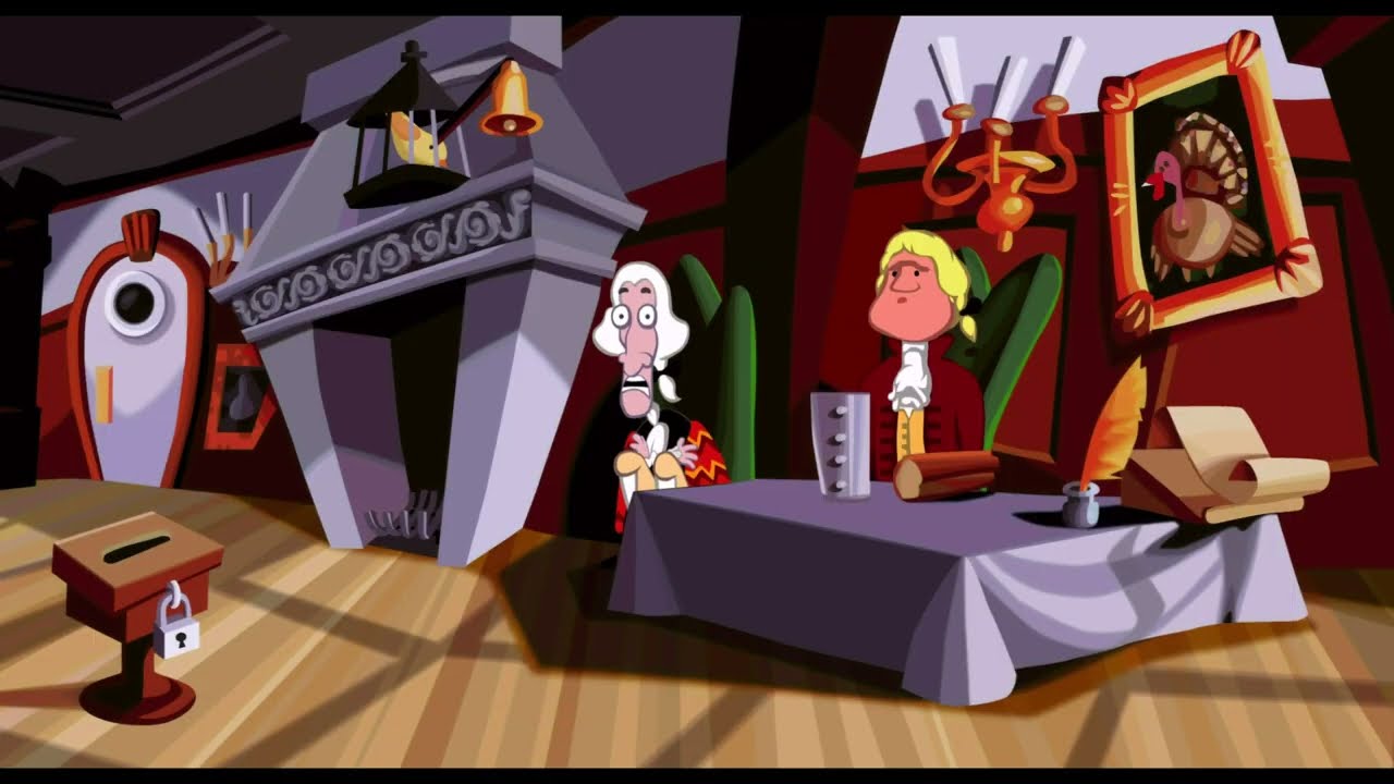 Day of the Tentacle Walkthrough #3 - Oil, Spaghetti, Bucket, Horse dentures, Squeaky mouse toy