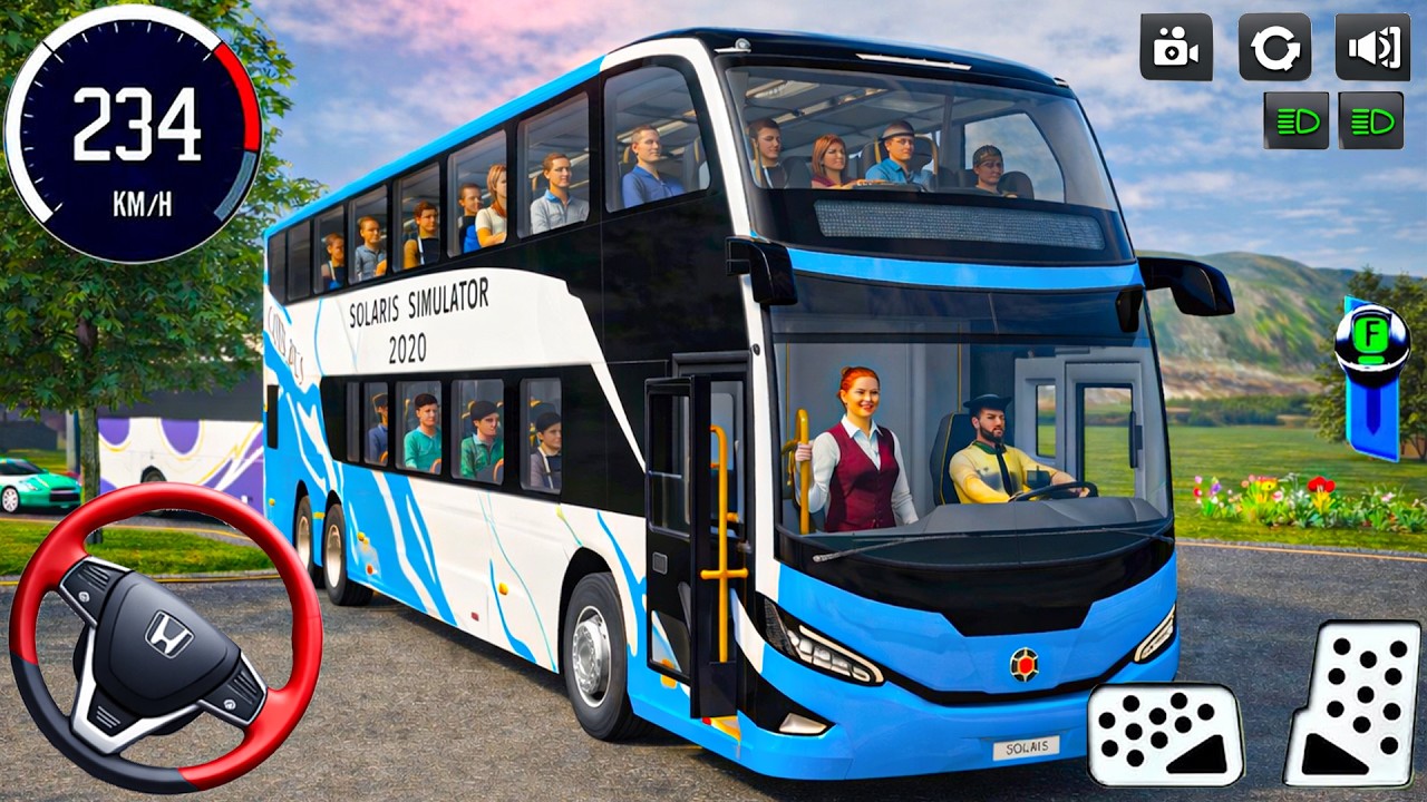 City Passenger bus simulator 2026: realistic city bus driving pick & Drop -bus game android gameplay