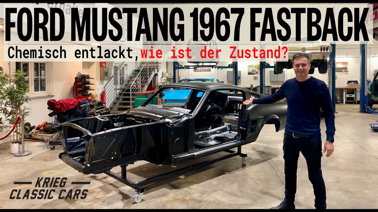 Ford Mustang 1967 Fastback chemisch entlackt, WIE IST DER ZUSTAND? I Krieg Classic Cars
