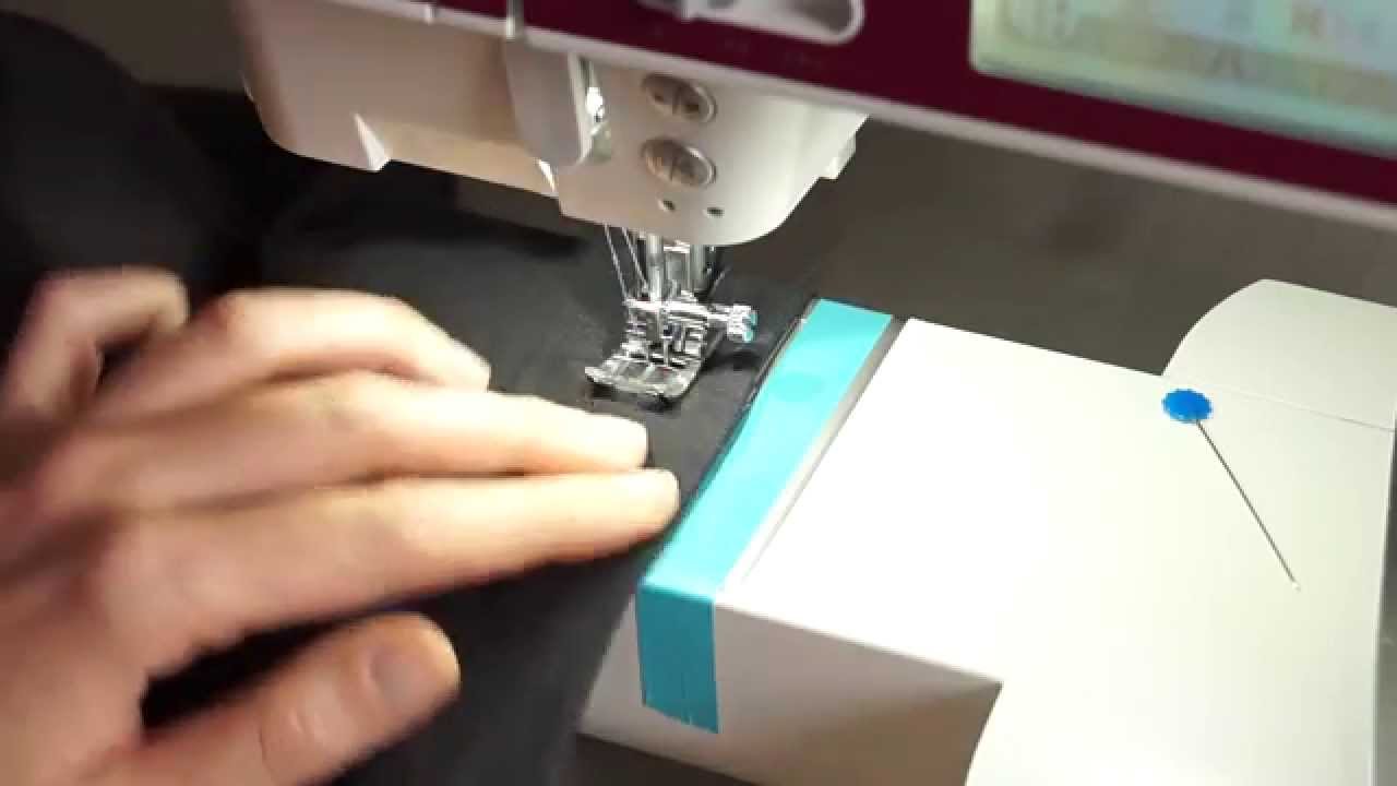 Faire un ourlet de tshirt avec l'aiguille double