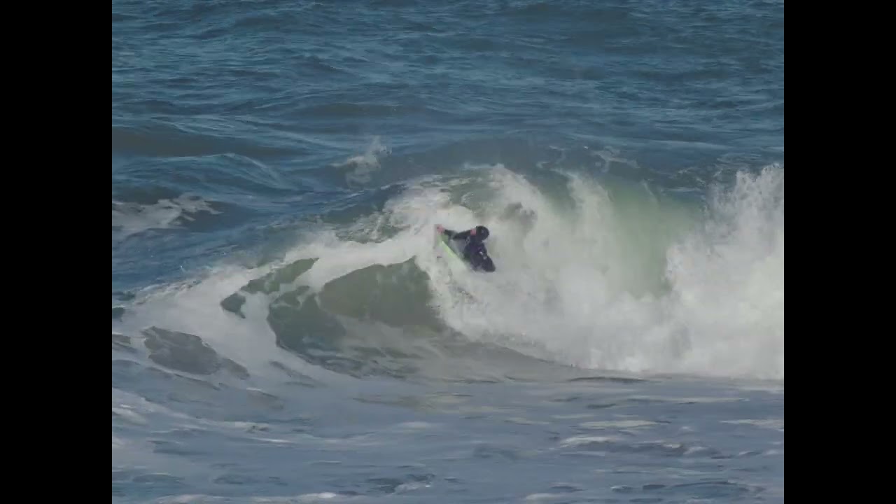 January waves with Dan catten #kernow #bodyboarding #cornwall #waves 