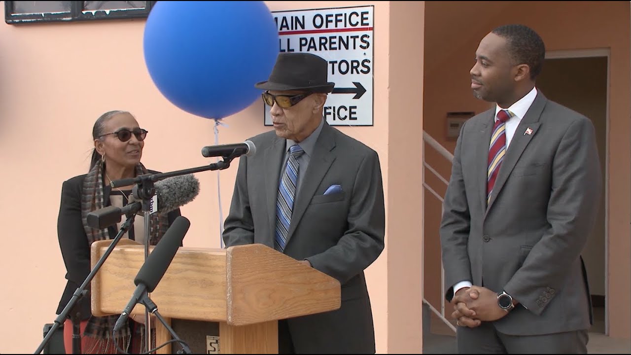 The Hon. David Burt JP MP, Premier of Bermuda commemorates cricket legend Calvin 