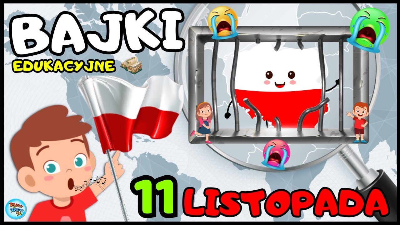 🇵🇱 BAJKI EDUKACYJNE dla Dzieci na 11 Listopada PO POLSKU 🤍❤️ + HYMN POLSKI dla dzieci KARAOKE