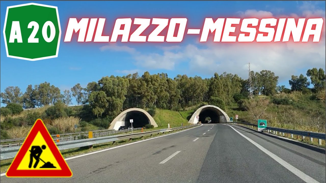 Autostrada A20 Messina-Palermo: da MILAZZO a MESSINA Boccetta 2025