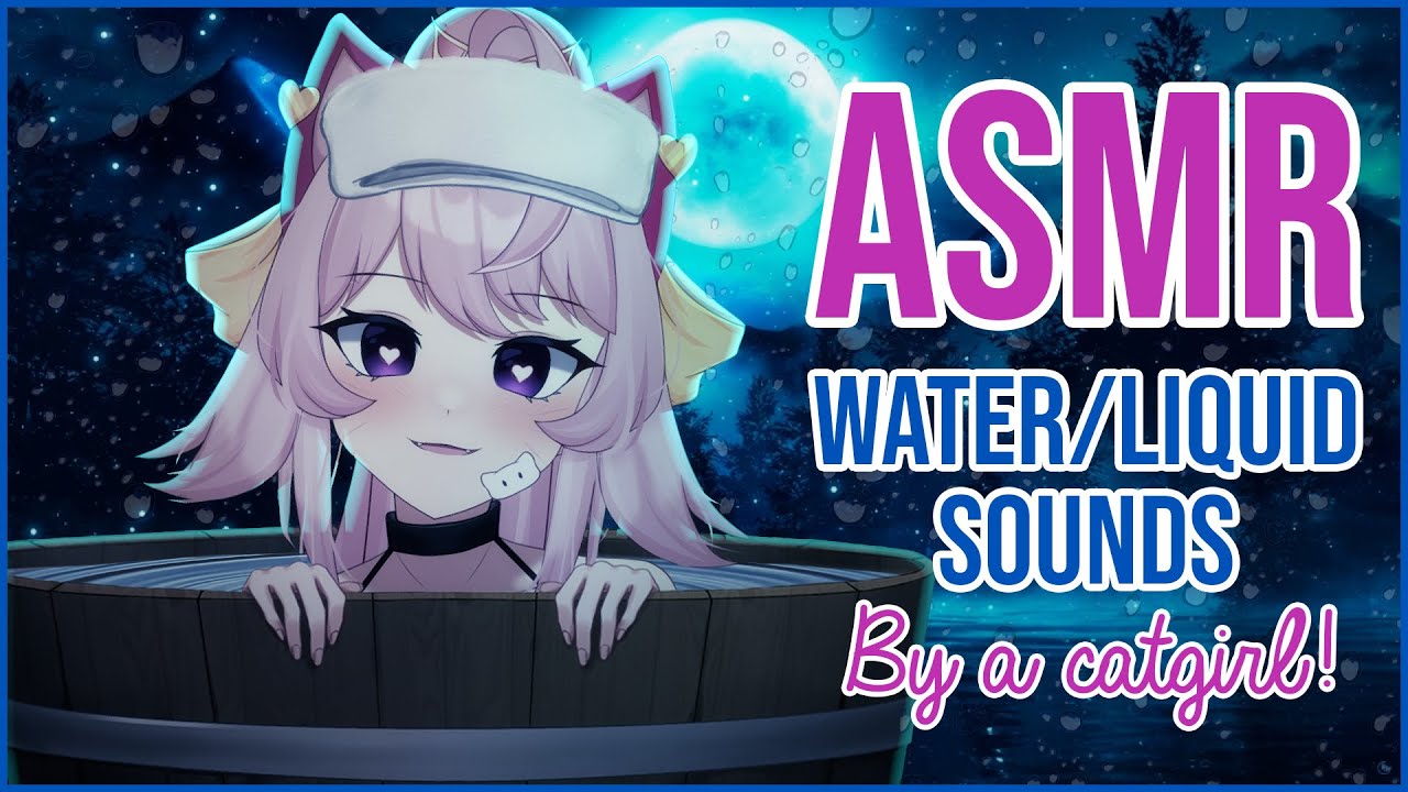 [ASMR] Эксперименты с водой и жидкостью! 💧 для расслабляющего сна! | by a Catgirl Vtuber🐱