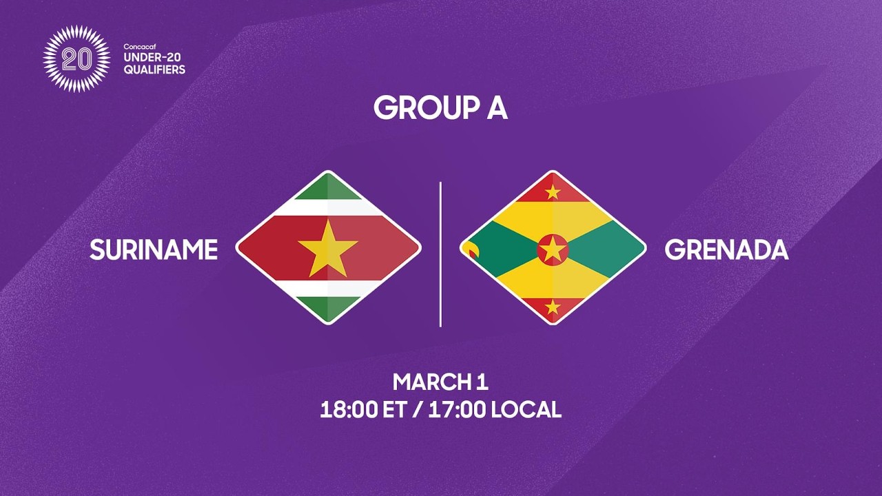Suriname vs Grenada | 2026 Concacaf Under-20 Qualifiers