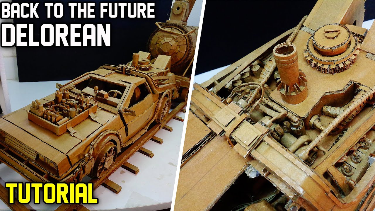 Como hacer DELOREAN de volver al futuro | tutorial | back to the future | vehículo del tiempo