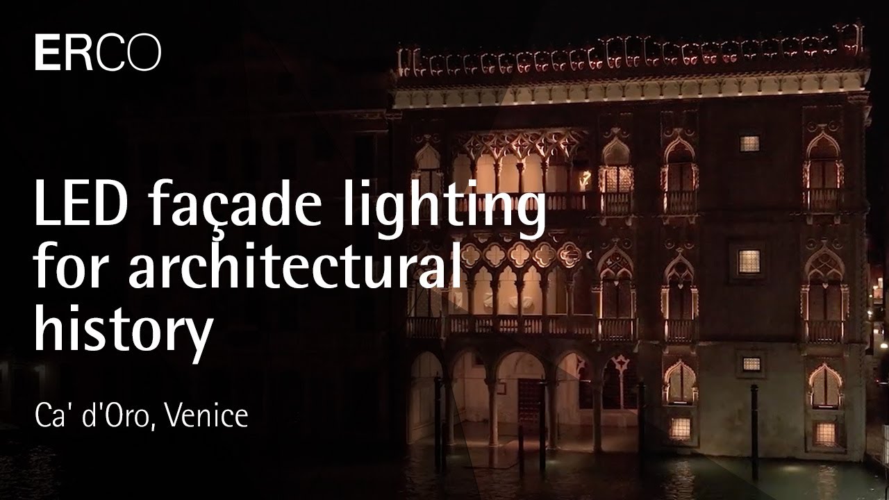 New LED façade lighting set the scene for the Giorgio Franchetti Gallery | ERCO