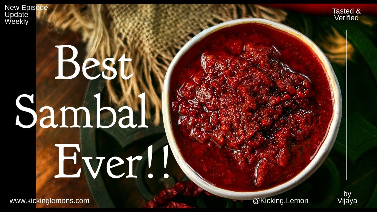 CHILI SAMBAL (Sauteed chili sauce) &raquo; FAST 10 MINS &raquo; 6 INGREDIENTS &raquo; 1 Month Storage