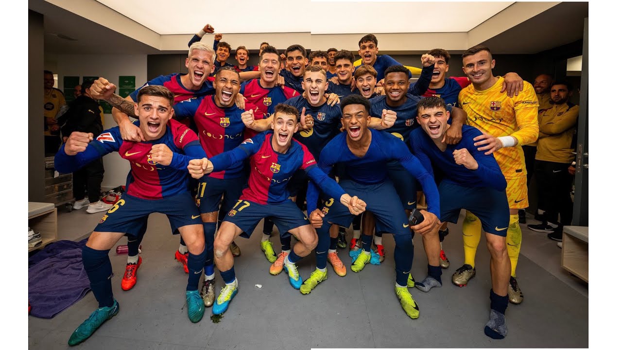 Fiesta Catalane: Les H&eacute;ros du Bar&ccedil;a C&eacute;l&egrave;brent dans les Vestiaires!
