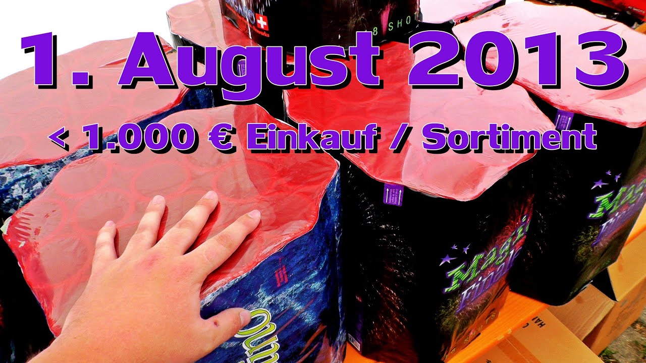 1200€ FEUERWERK EINKAUFSTOUR SCHWEIZ
