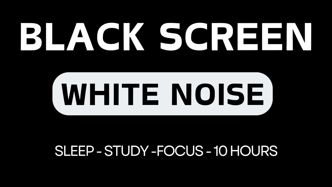 White Noise Black Screen No Ads | 12 Hours of Nonstop Focus and Sleep Enhancement