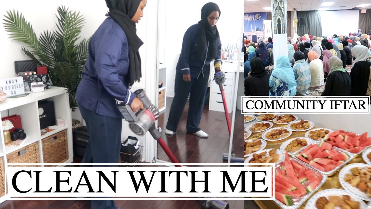 IFTAR AT MY COMMUNITY CENTER + CLEAN WITH ME | The Ramadan Daily | Aysha Abdul