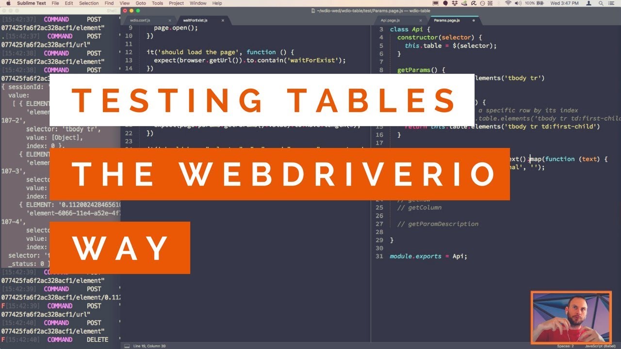 Testing Tables the WebdriverIO Way (Part 1 of 2)