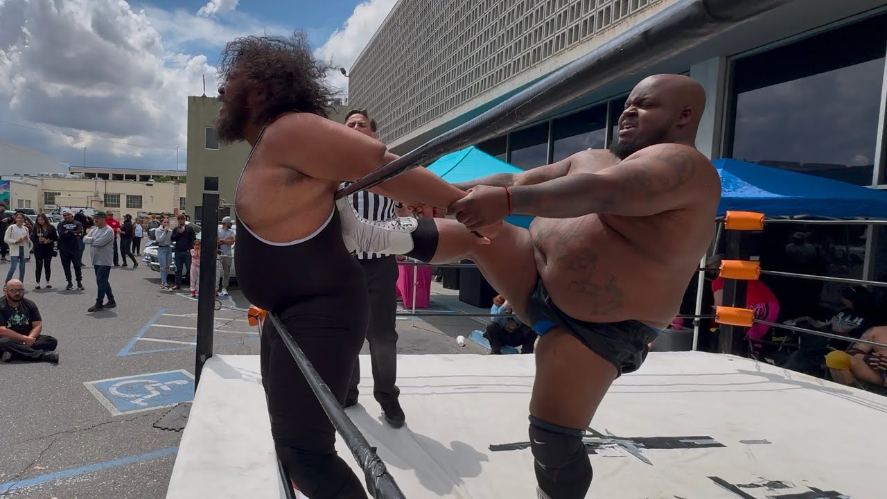 Big Nasty Nate vs Harshaw Smith Indy Wrestling! CWA Taco Fest Modesto CA 04/26/25