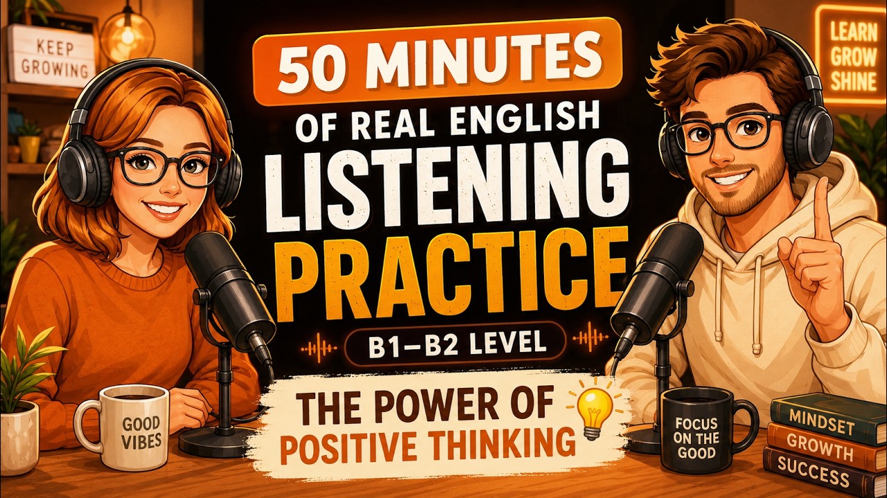 How to Think Positive Every Day | 50 Minutes of Real English Listening Practice (B1&ndash;B2)