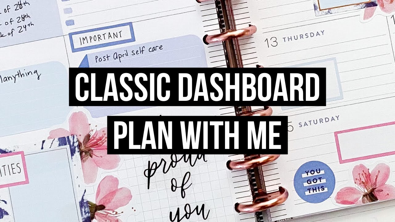 Plan With Me | Classic Dashboard Happy Planner | May 10-16, 2021 | Indigo and Pressed Florals