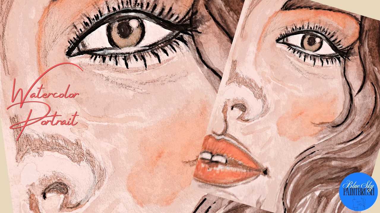 Easy Portrait Painting ♥ Blue Sky Paintbrush | Longform January 2026 #art #music #painting