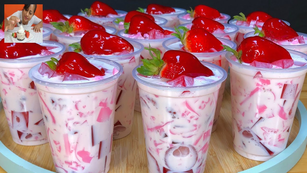 VENDE MÁS con este POSTRE Cremoso de FRESA con GELATINA: Postre SIN HORNO!!