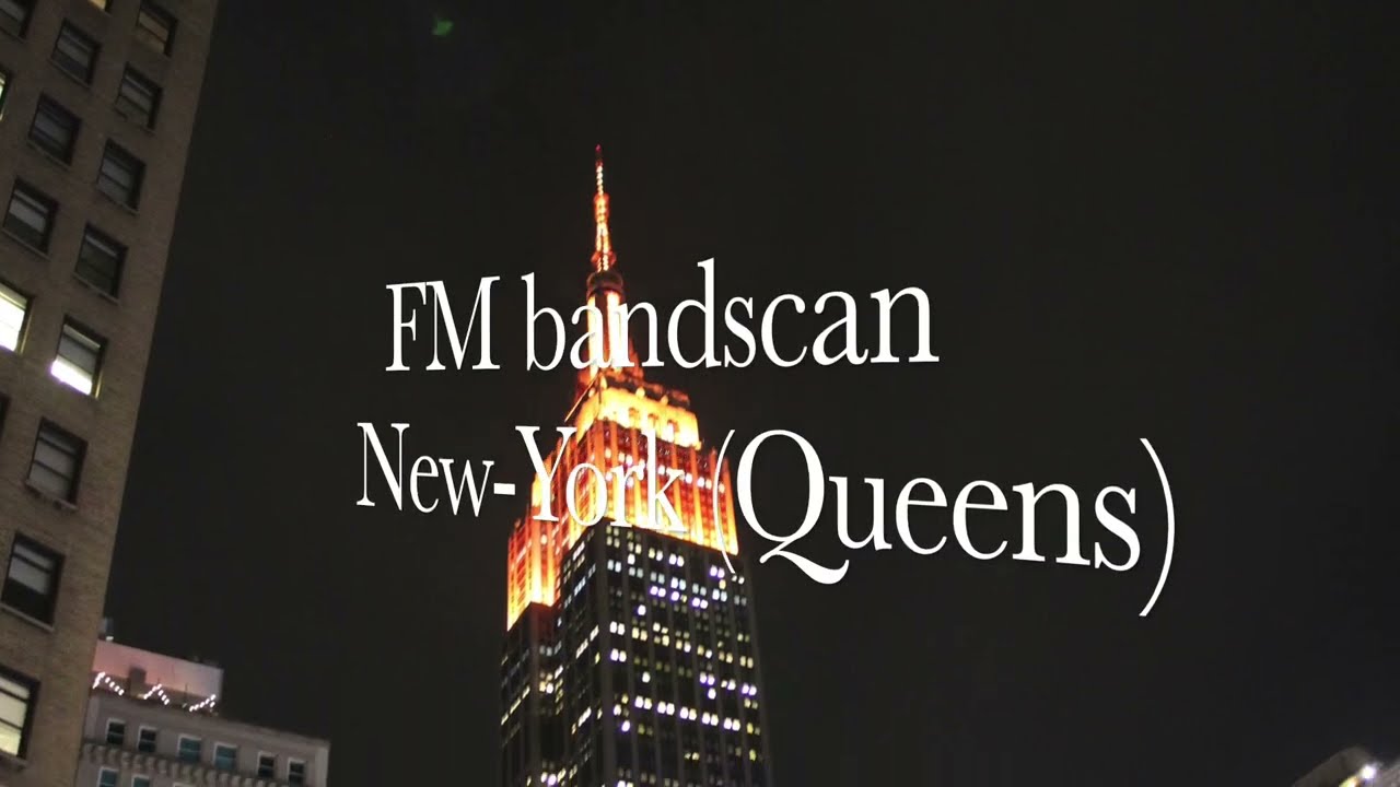 FM bandscan in Astoria, Queens, New-York city.