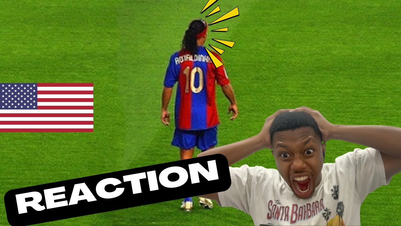 American Reacts to Ronaldinho&rsquo;s UNREAL Skills & Highlights  | The Magician of Football