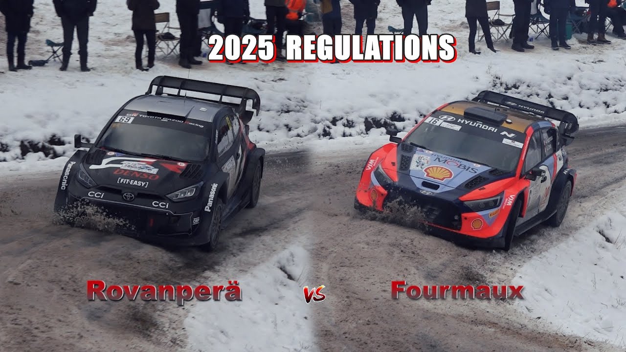 WRC 2025 COMPARISON⚠️Toyota YARIS Rally1 vs Hyundai I20N Rally1 -Rovanperä vs Fourmaux