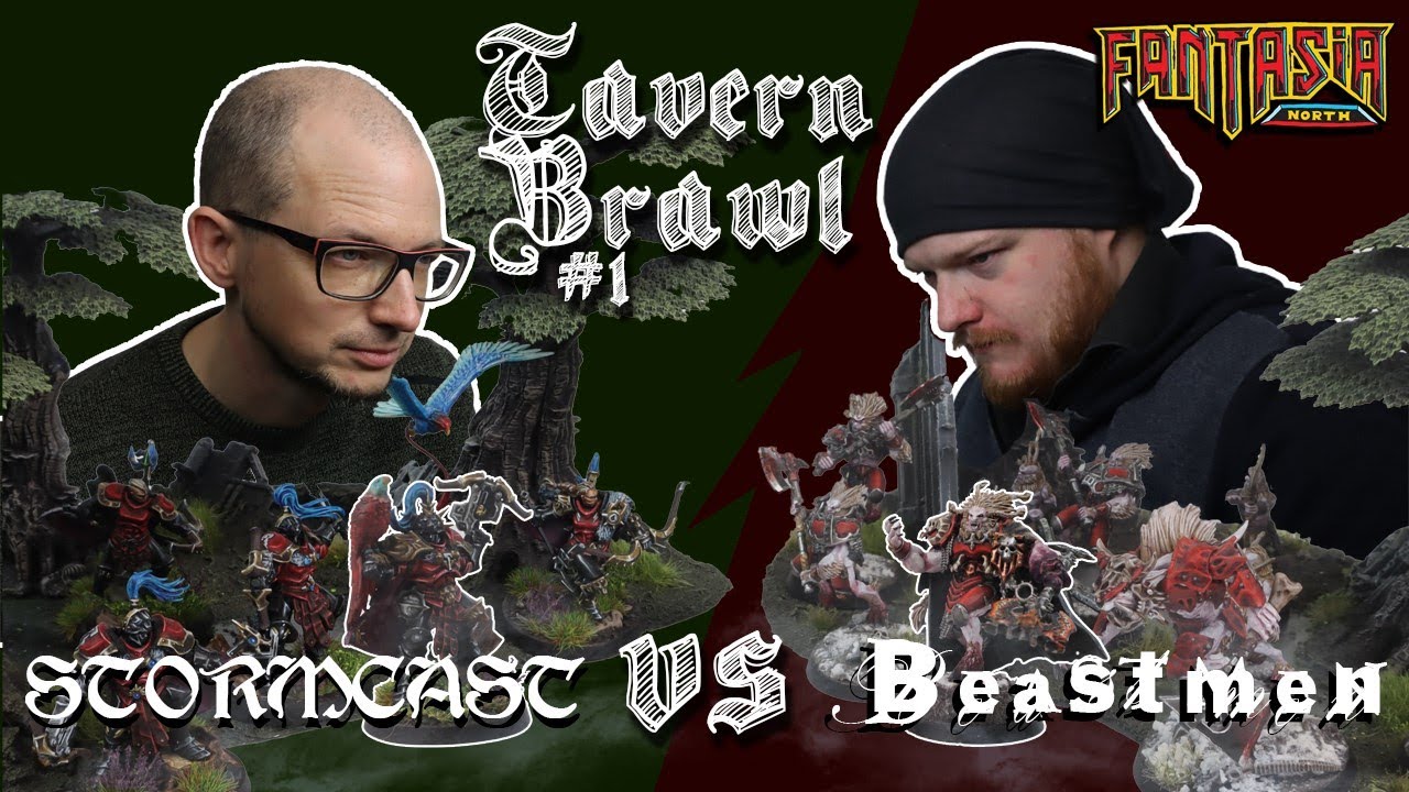 BEASTMEN vs STORMCAST  |  TAVERN BRAWL #1 |  Warcry Battle Report