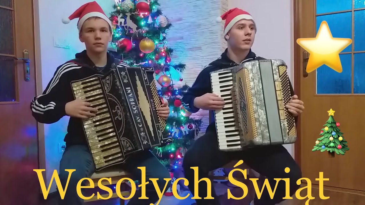 🎄Najpiękniejsze polskie kolędy i pastorałki- na dwa akordeony z Arturem  [Duet akordeonowy]🎄