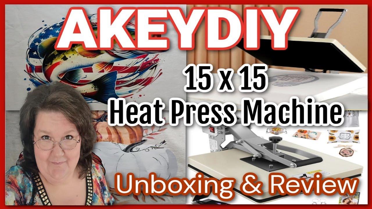 AKEYDIY 15X15 Heat Press Machine Unboxing & Review