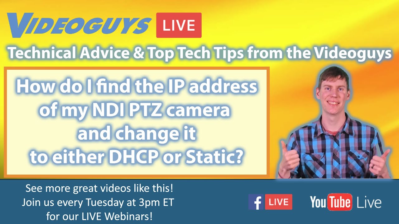 NDI PTZ Camera Setup and NDI Analysis Demo | Videoguys Tech Tips