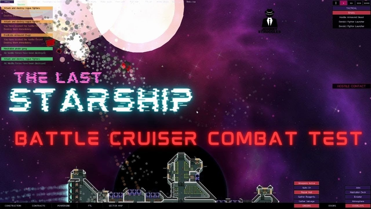 The Last Starship - Battle Cruiser Combat Testing!