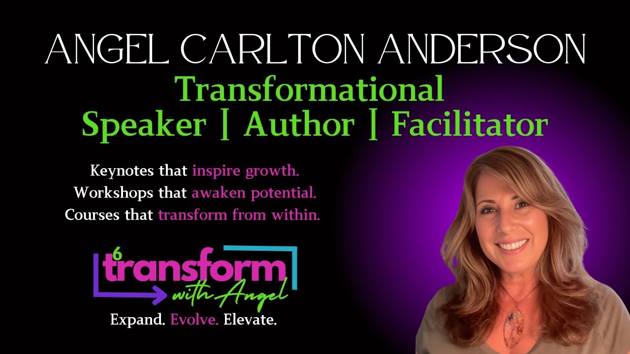 Professional Speaker, Author, Podcaster, Transformation Expert: Angel Carlton Anderson - Demo Reel