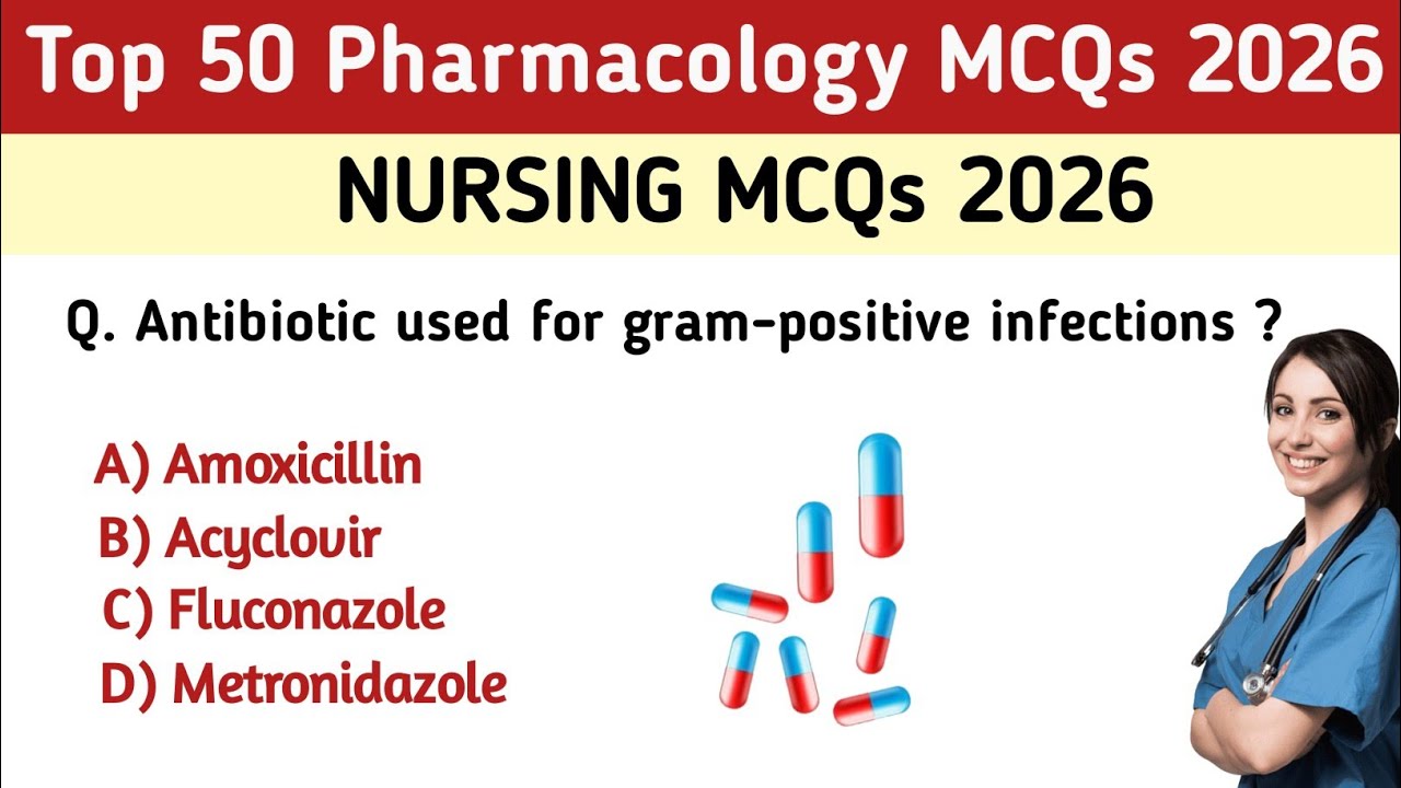Nursing Mcqs 2026 | pharmacology mcqs for nursing exam | nursing exam preparation 2026