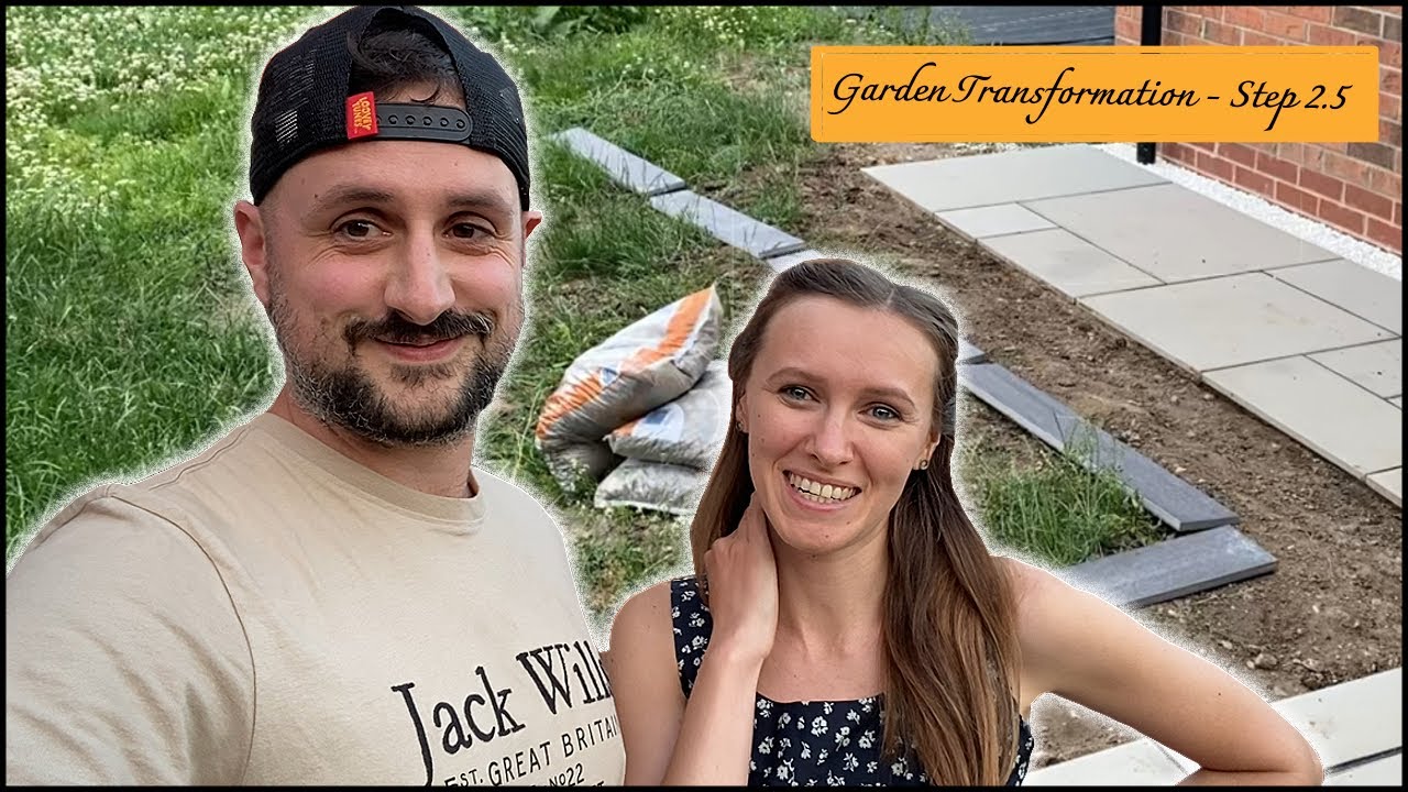 Каменная окантовка — преображение сада, шаг 2.5 — новостройка Bellway Weston 🏡 — видеоблог 33