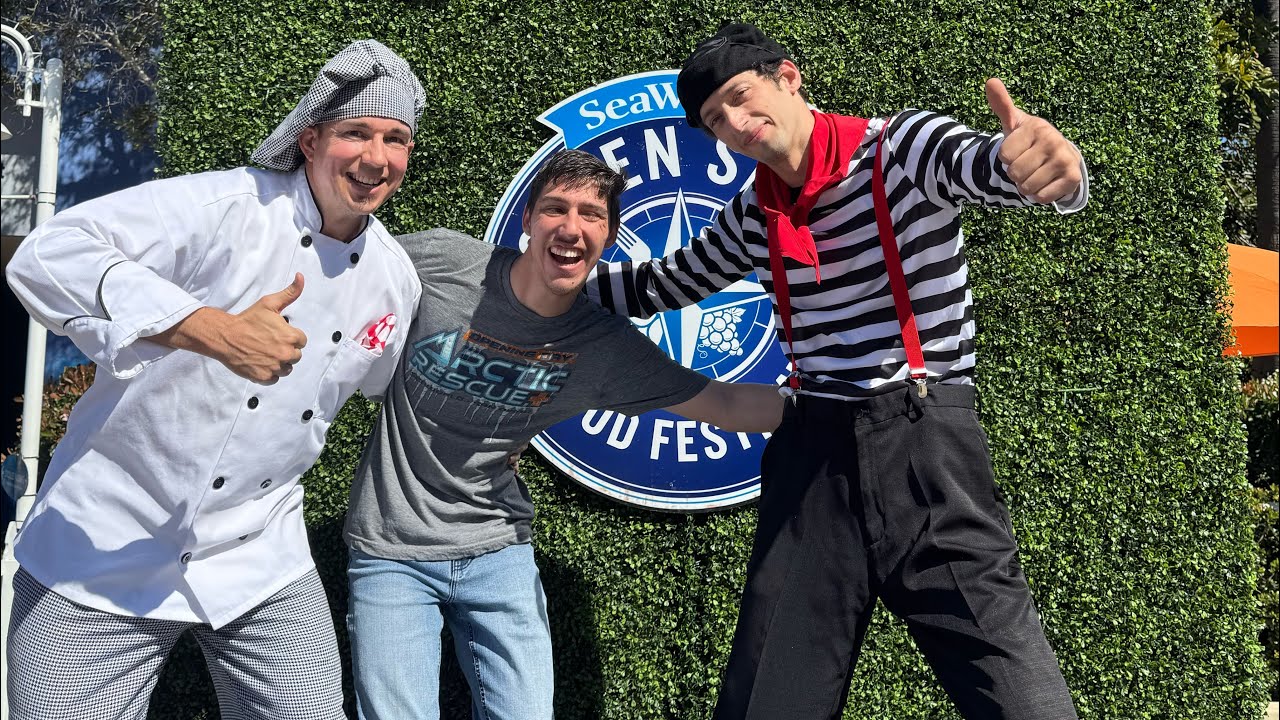 Adam The Coaster Lover is live! For the cirque acts Seaworld 7 seas food festival 2026