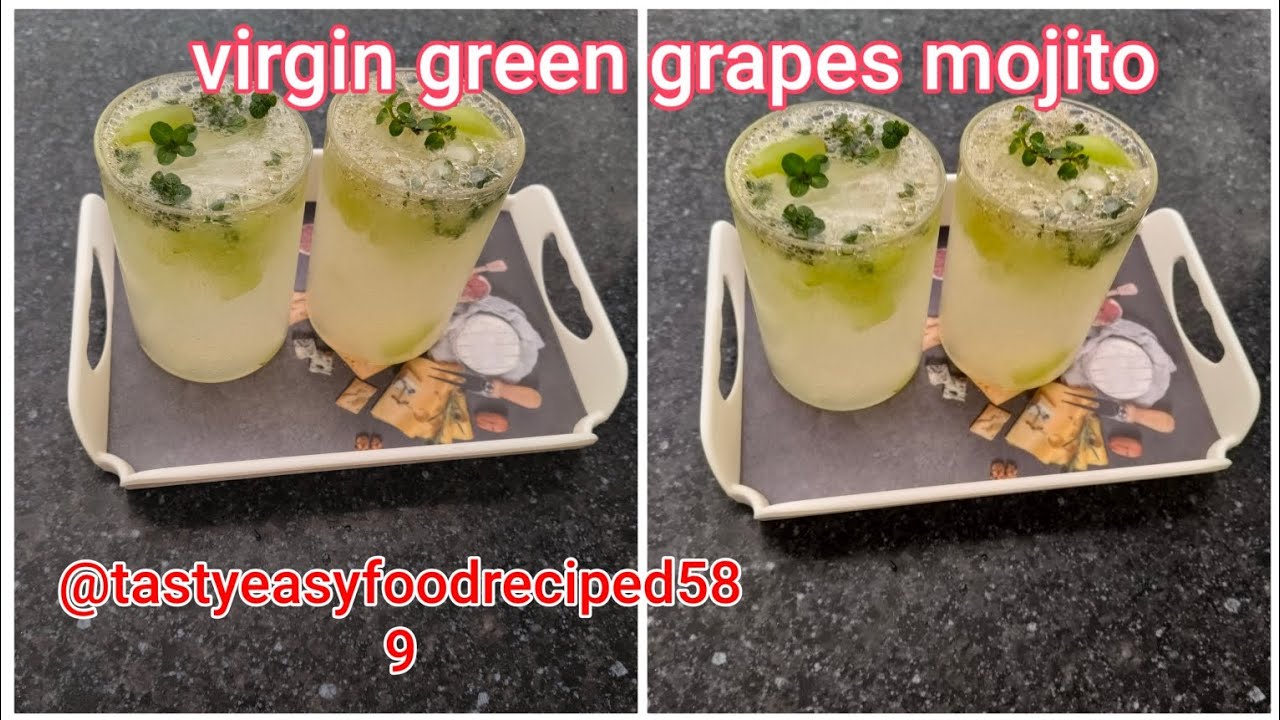 Virgin green grapes mojito #please_subscribe_my_channel/@tastyeasyfoodrecipes589 
