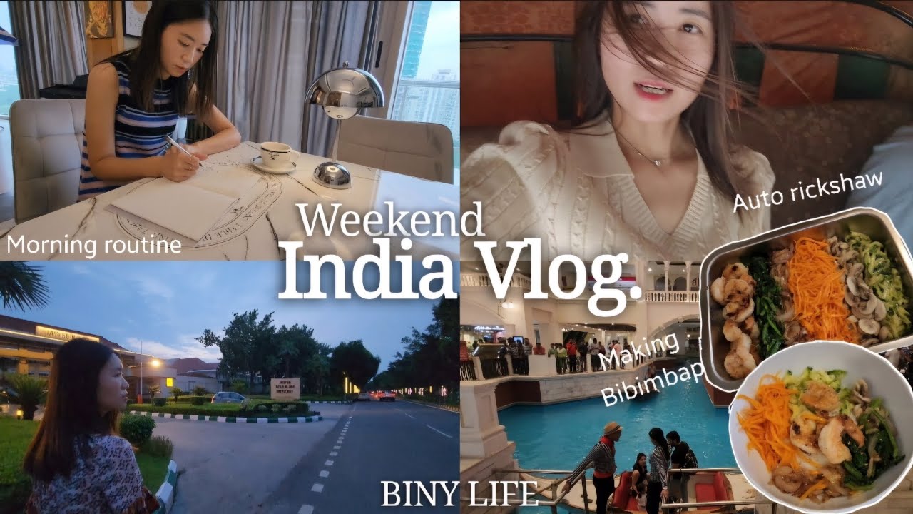 SUB)India Vlog🇮🇳|Cozy and productive weekend in India✨️💕,Making K Bibimbap🍲,Korean in India