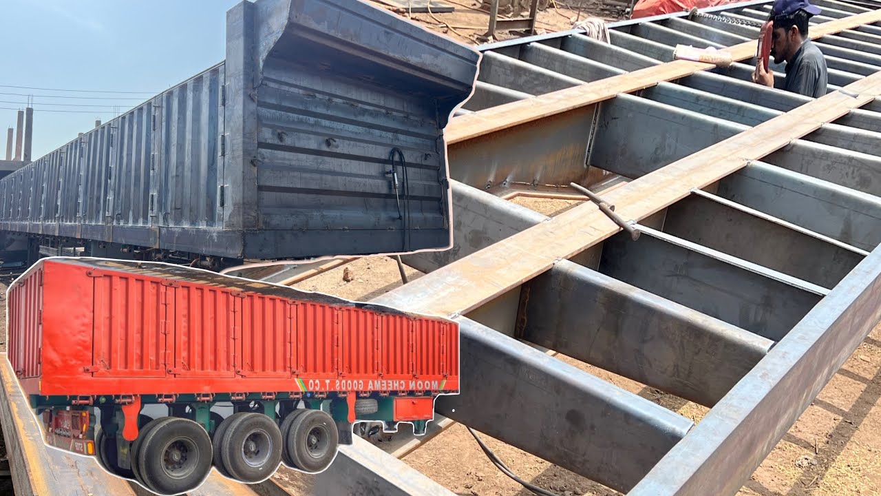 Handmade 48-Feet Heavy Truck Trailer Production in Local Factory