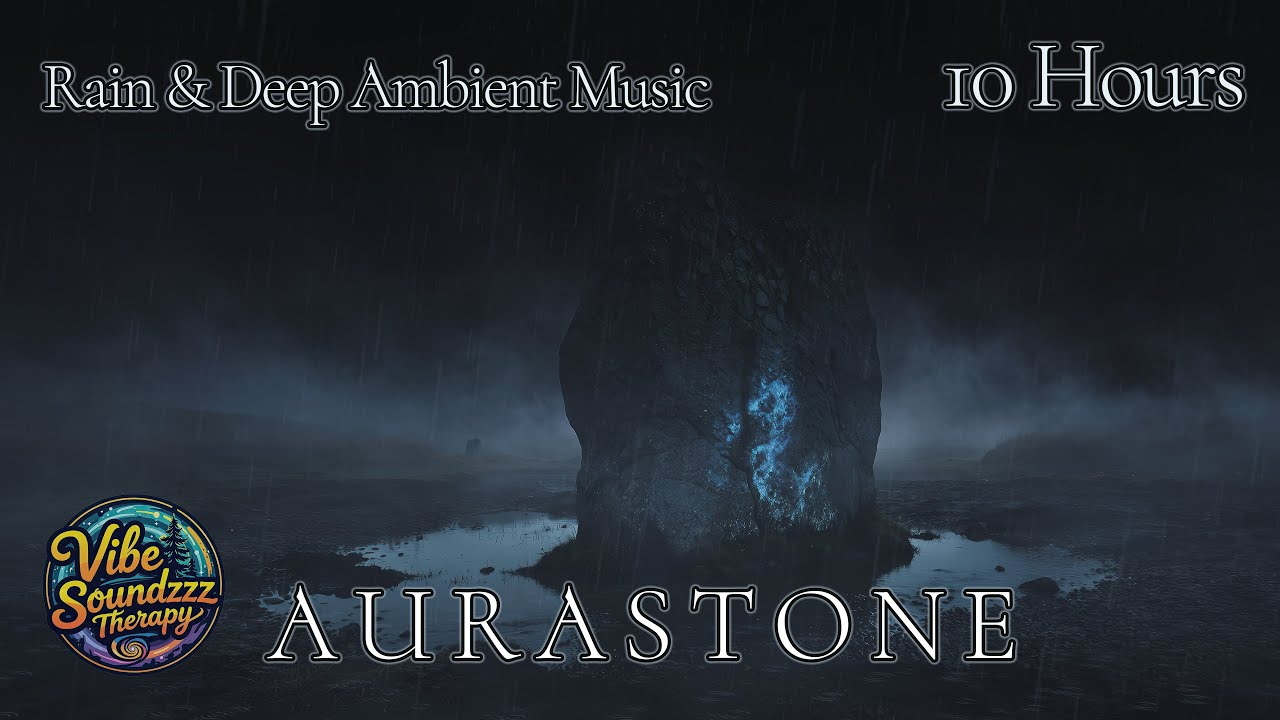 A U R A S T O N E | Rain & Deep Ambient Music | 10 Hours