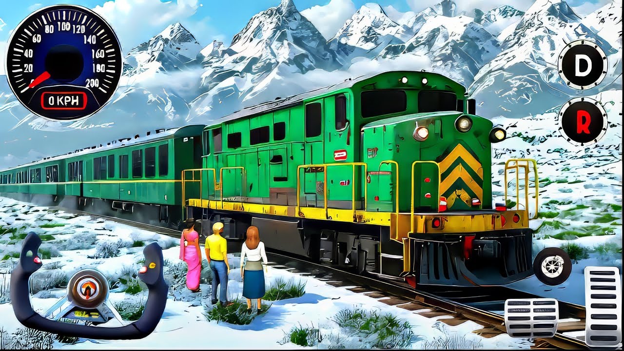 Himalayan Rail Adventure - Snow Mountain Train Driving - Indian Train Simulator - Android Gameplay