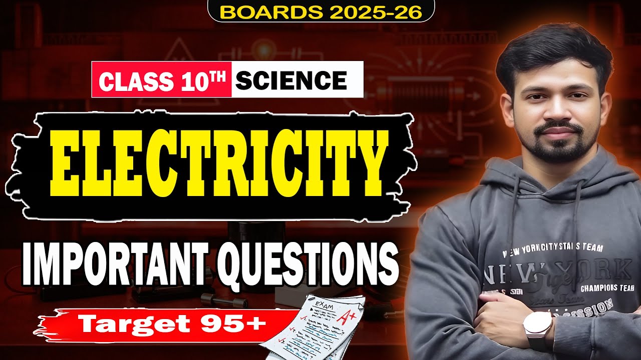 Class 10 Electricity |Science | most Important Questions for Boards 2026 exam